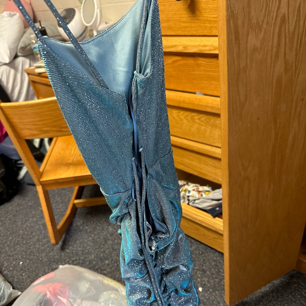 This blue amazing snowball dress